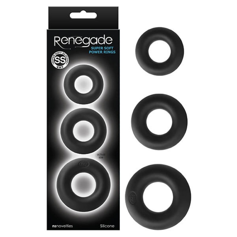 Renegade Super Soft Power Rings - Black